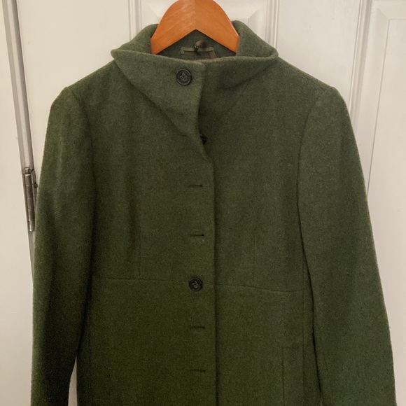STUNNING - LIKE NEW- vintage Maxmara coat! Excellent condition!!! OLIVE GREEN - Picture 6 of 7